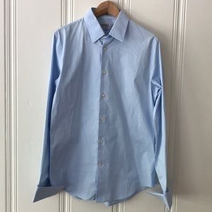 Express button down dress shirt with French cuffs.